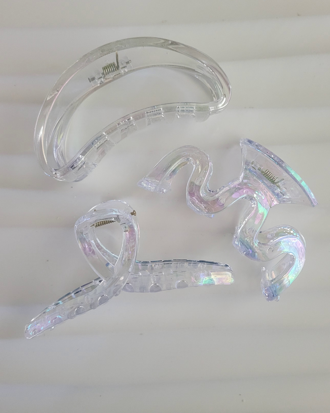 Iridescent Claw Clips