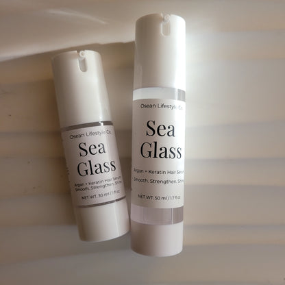 Osean Sea Glass Hair Serum coastal clean haircare product