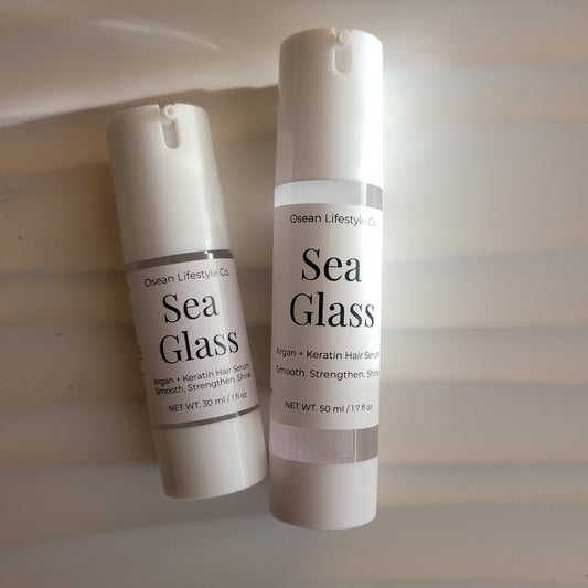 Osean Sea Glass Hair Serum coastal clean haircare product